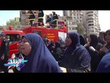 صدى البلد | سيدات الدقهلية ينظمن تظاهرة تأييد للشرطة والجيش خلال تشييع جثمان شهيد سيناء