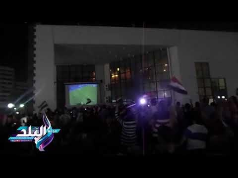 صدى البلد | فرحة عارمة بالدقهلية عقب احراز المنتخب الهدف الاول