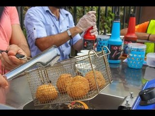 صدى البلد | "داندورما مقليه" .. أول عربه آيس كريم مــقلى فى طنطا