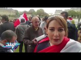 صدى البلد | الجالية المصرية بفرنسا تحتشد أمام قصر الآليزيه