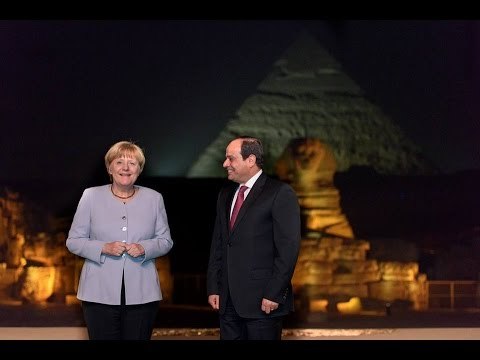 صباح البلد - شاهد ما حدث في زيارة المستشارة الالمانية أنجيلا ميركل للأهرامات
