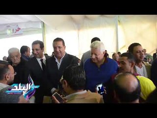 صدى البلد | وصول مرتضى منصور إلى مقر الزمالك لمتابعة الانتخابات