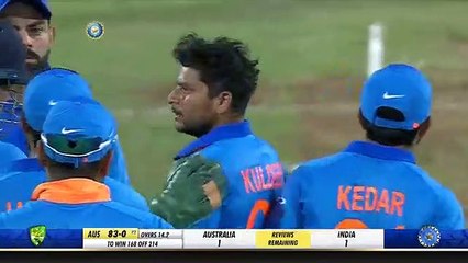 Kuldeep ka jatka  Kuldeep Gets the Better of Finch
