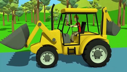 Machines de Construction Pour Bébé | Excavatrice Rue Véhicules | Bajki Koparki dla Dzieci