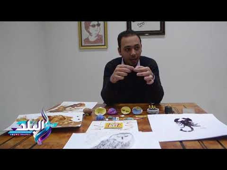صدى البلد | ابداعات فنية بأعواد الكبريت ومكعبات" اللبان"