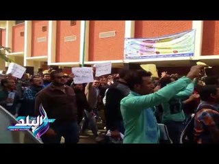 صدى البلد | مظاهرة حاشدة لطلاب جامعة سوهاج ضد القرار الأمريكي