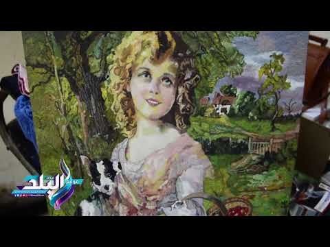 صدى البلد | عم سليمان..حلاق رجالي بدرجة بدرجة يبتكر الرسم بنشارة الخشب والنحاس