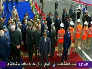 صدى البلد |  الرئيس السيسي يتحدث مع رئيس المقاولون العرب