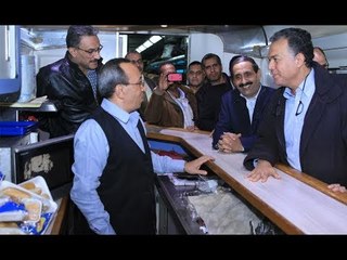 صدى البلد | وزير النقل يستقل كابينة جرار قطار الصعيد