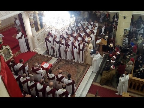 صدى البلد | الأنبا بولا يترأس القداس بكنيسة ماري جرجس بطنطا وتراتيل لتأبين الشهداء