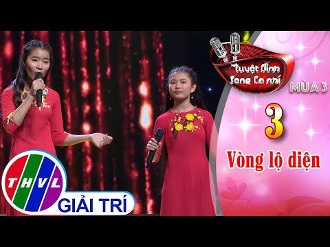 THVL | Tuyệt đỉnh song ca nhí Mùa 3 - Tập 3[4]: Nhớ thương ví dặm – Hoài Thương, Hoài Ngân