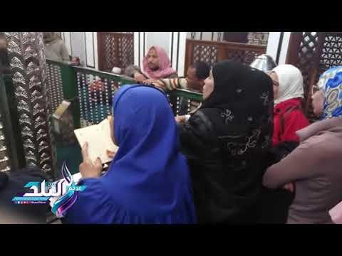 صدى البلد | ازدحام على ضريح الحسين للاحتفال بذكرى بالمولد