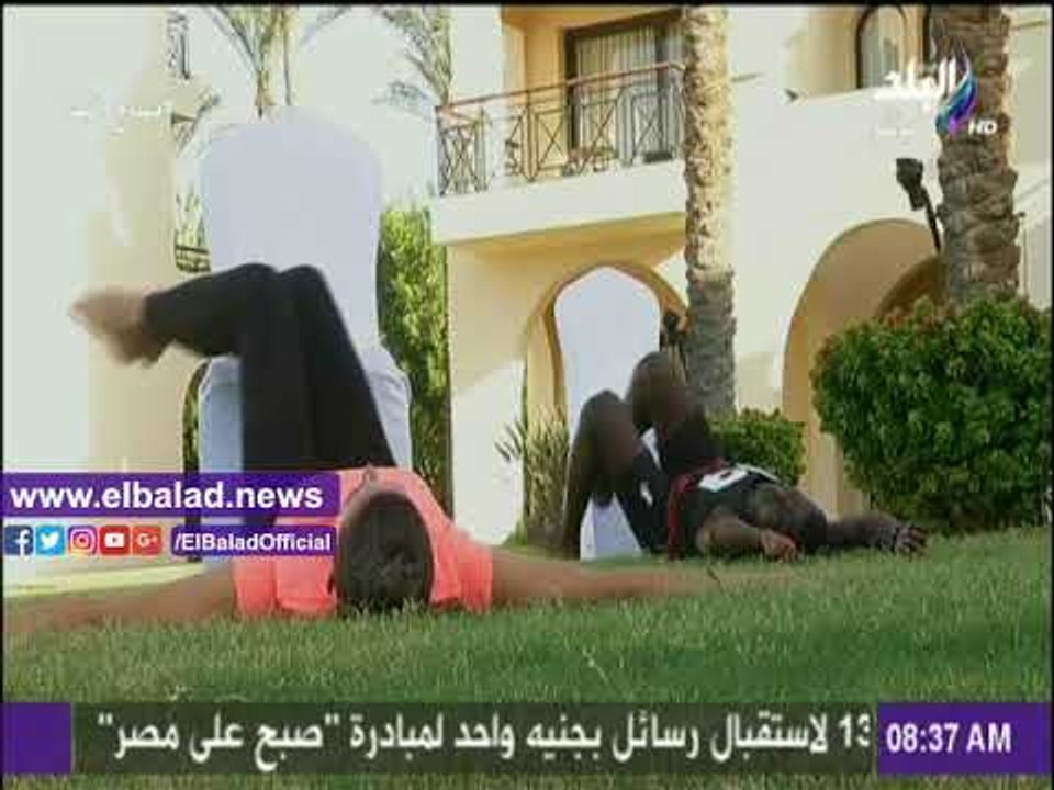 صدى البلد |تمارين رياضية صباحية باستخدام الكرسي...