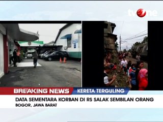 Korban Luka Commuter Line Anjlok di RS Salak 9 Orang