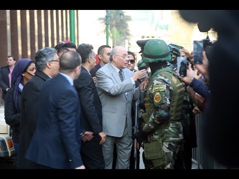 صدى البلد | لحظة خروج موسى مصطفى موسى عقب ترشحه فى انتخابات الرئاسة .