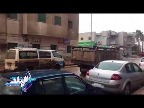 صدى البلد | امطار غزيرة بدمياط ومنع المراكب الصغيرة من الخروج للصيد