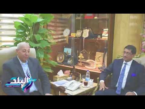 صدى البلد | محافظ أسوان يستقبل السفير الهندى بمصر