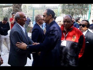 صدى البلد | جمال مبارك وزكريا عزمي يشاركان في جنازة سمير زاهر