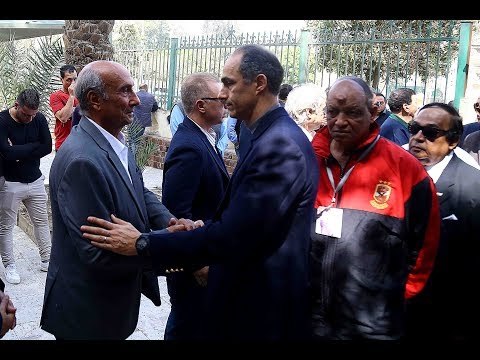 صدى البلد | جمال مبارك وزكريا عزمي يشاركان في جنازة سمير زاهر
