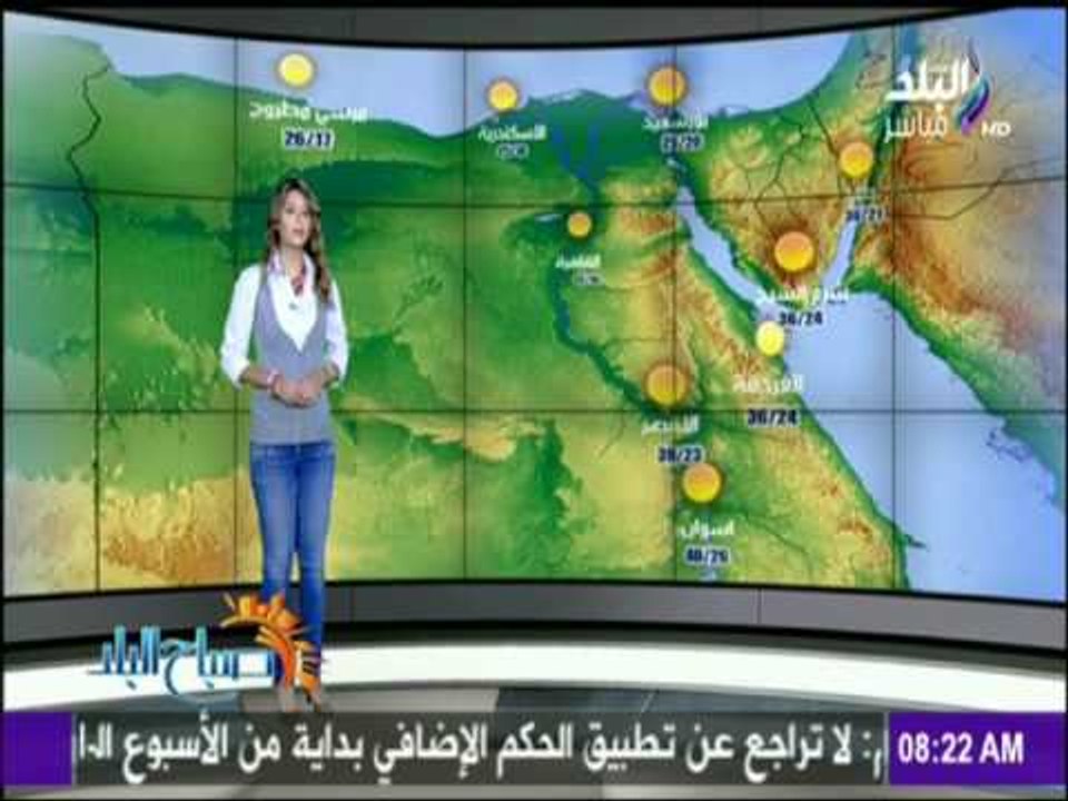 تعرف علي حالة الطقس ودرجات الحرارة في محافظات مصر اليوم