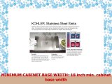 KOHLER Vault 15 Single Bowl 18Gauge Stainless Steel Entertainment Bar Secondary sink with