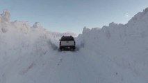 Karlı Dağları Aşmak İçin 10 Gündür Çalışıyorlar