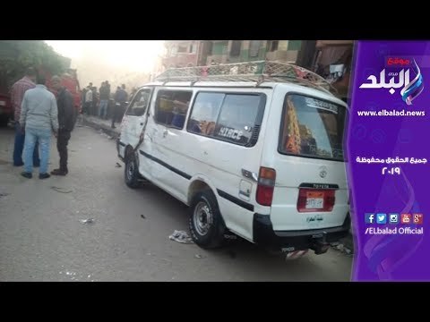 صدى البلد | تكدس مرورى بسبب تصادم 3 سيارات أعلى الدائرى بالمهندسين