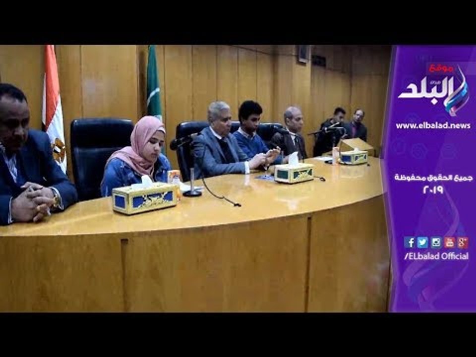 صدى البلد | محافظ المنيا يستقبل وفد اتحاد طلاب  شمال سيناء