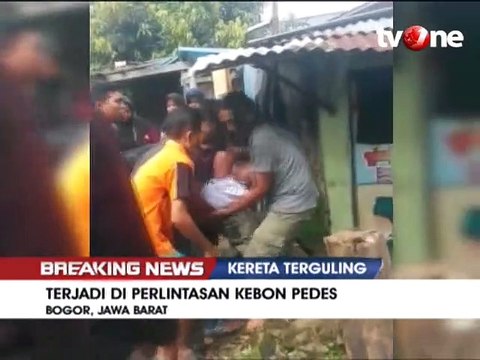 Detik-detik Pasca Kereta KRL Anjlok di Bogor!
