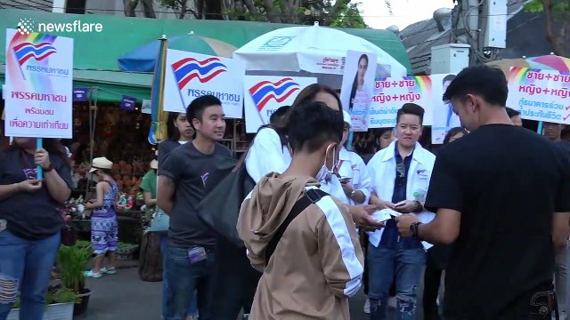Thailand's first transgender PM candidate rallies support ahead of elections