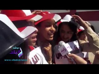 انتخابات مصر2018 .. طالبات بالدقهلية ينظمون وقفة لحث المواطنين على المشاركة في الانتخاب الرئاسية