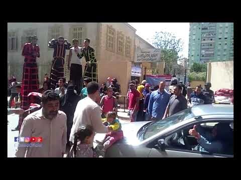 صدى البلد | الأغاني الوطنية تلهب حماس الناخبين في الشرقية