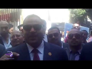 صدى البلد | برلماني يشارك بمسيرة لحث المواطنين على المشاركة الانتخابية بدار السلام