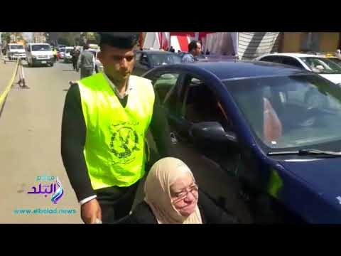 صدى البلد | الانتخابات الرئاسية 2018 .. سيارات و كراسي متحركة من الشرطة للتسهيل على كبار السن