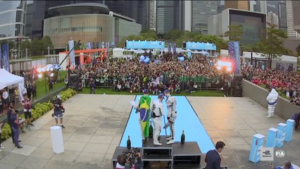 Eprix de Hong Kong - Les célébrations du Podium