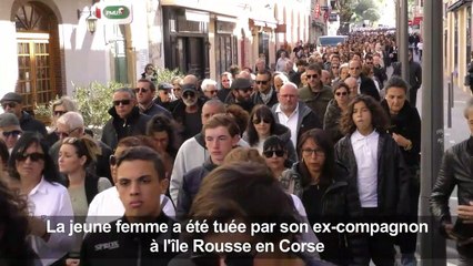 En Corse, marche blanche pour Julie, victime de féminicide