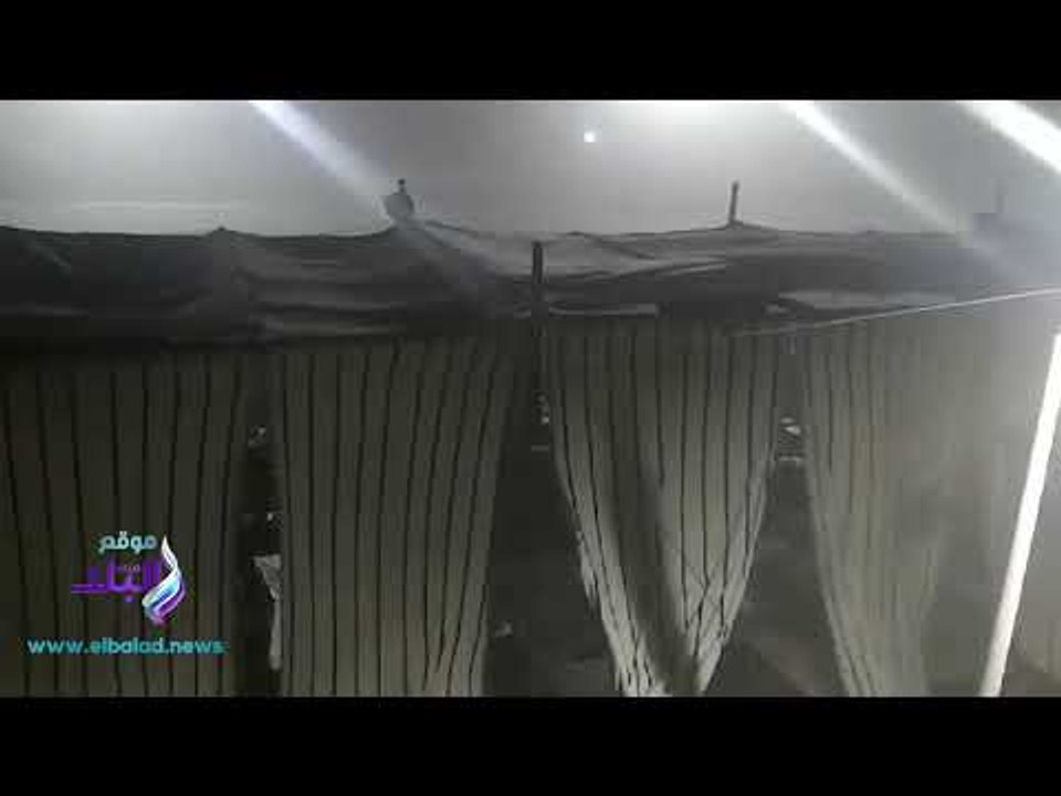 صدى البلد | العاصفة الرملية تطيح بمقر فرز جنوب الجيزة