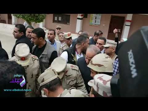 صدى البلد | تفاصيل زيارة وزير الدفاع للجان الانتخابية ببنها