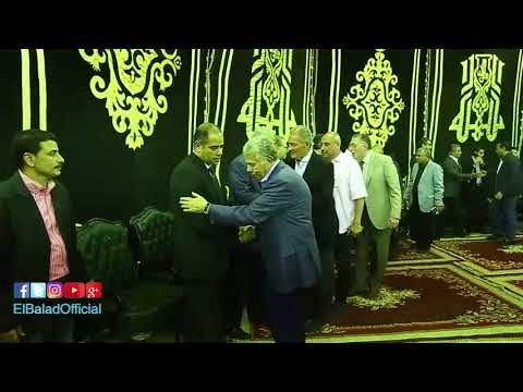 صدى البلد | حسن حمدي وشطة في عزاء والدة إيهاب لهيطة