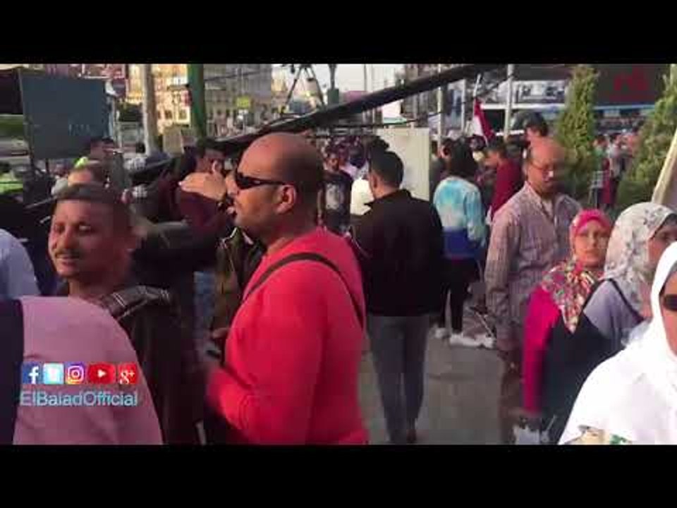 صدى البلد - نتائج انتخابات الرئاسة| مئات المواطنين يحتفلون بفوز «السيسي» بميدان روكسي