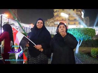 صدى البلد |  إحتفالية فى الاربعين بالسويس لفوز السيسى