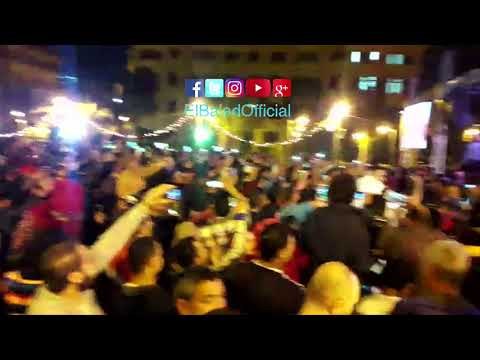 صدى البلد | الليثى يشعل ميدان عابدين احتفالا بفوز السيسى