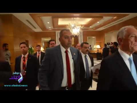 صدى البلد | أبوالعينين ورموز مجتمع الأعمال يستقبلون الرئيس البرتغالي