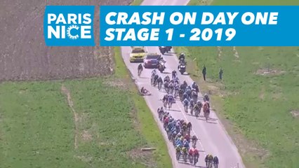 Crash on day one - Étape 1 / Stage 1 - Paris-Nice 2019
