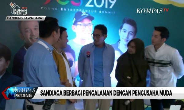 Kunjungan di Bandung, Sandi Berbagi Pengalaman dengan Pengusaha Muda