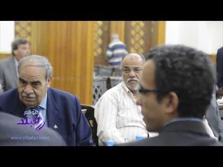 صدى البلد |طاهر أبو زيد فى عزاء آمال فهمي