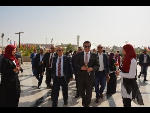 صدى البلد |وصول وزير التعليم العالى يصل جامعة أسيوط