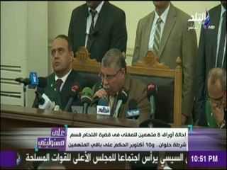 على مسئوليتي - شاهد ما فعله المتهمين لحظة الحكم بإحالة أوراقهم لمفتي الجمهورية