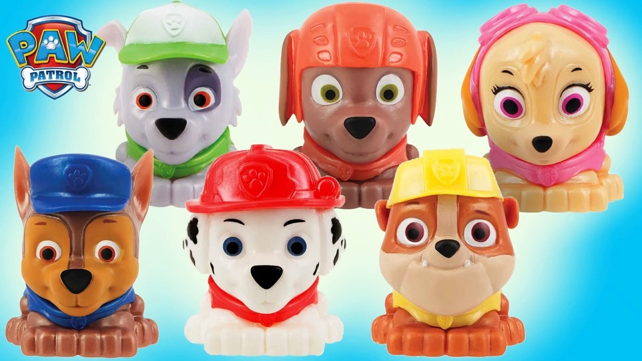 6 Paw Patrol Mashems - Complete Chase Marshall Rubble Rocky Zuma Skye - Unboxing Demo Review