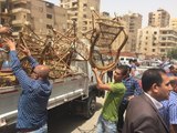 صدى البلد | حملات إزالة على كافيهات منطقة الحى العاشر بمدينة نصر
